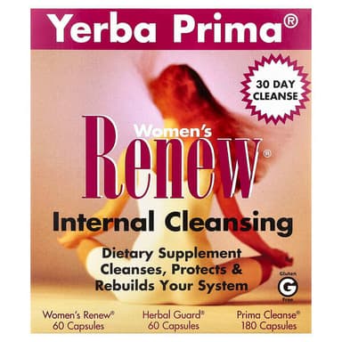 YERBA PRIMA WOMEN'S RENEW INTERNAL CLEANSING X 300 CAPS