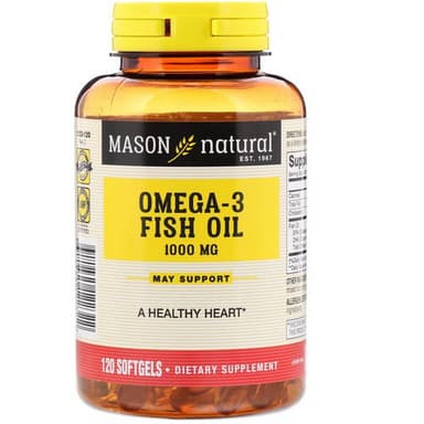 MASON OMEGA-3 FISH OIL 1000MG X120