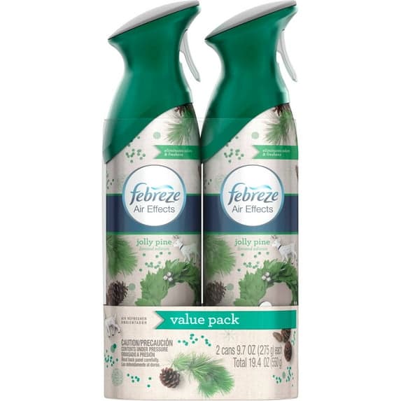 FEBREZE AIR EFFECTS JOLLY PINE AIR FRESHENERS 9.7 OZ
