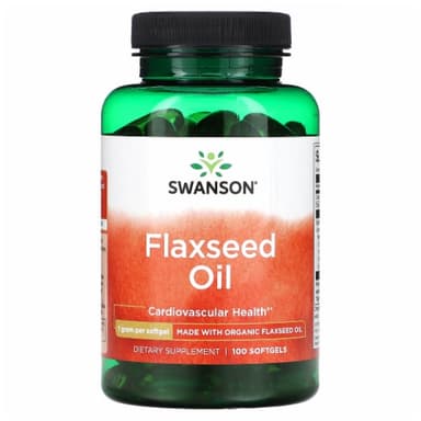 Swanson flaxseed oil 100 softgels