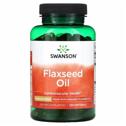 Swanson flaxseed oil 100 softgels