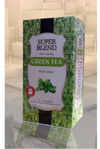 SUPER BLEND GREEN TEA(MINT) X25 BAGS