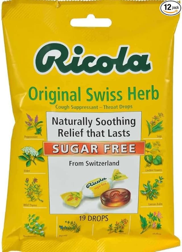 RICOLA NATURAL SWISS ALPHINE HERBS X 19 DROPS
