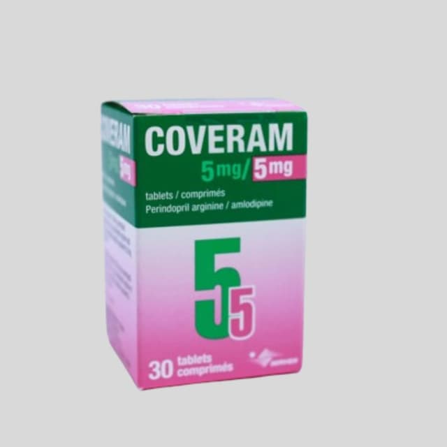 Coveram 5/5mg 30 tablets UK import pack