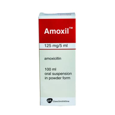 AMOXIL 125MG/5ML SUSPENSION 100ML