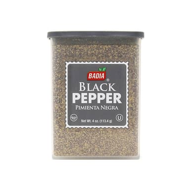 BADIA ORGANIC GROUND BLACK PEPPER 113.4G
