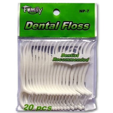 FAMILY DENTAL FLOSS PICK 20PCS