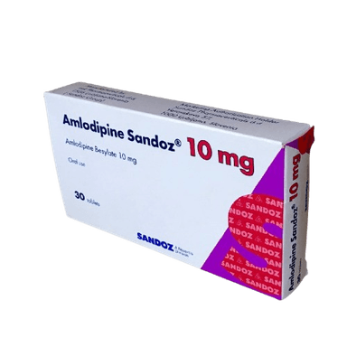 AMLODIPINE SANDOZ 10MG X 30 TABS