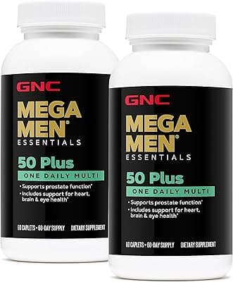 GNC MEGA MEN 50+ ONE DAILY MULTI X 60 CAPLETS