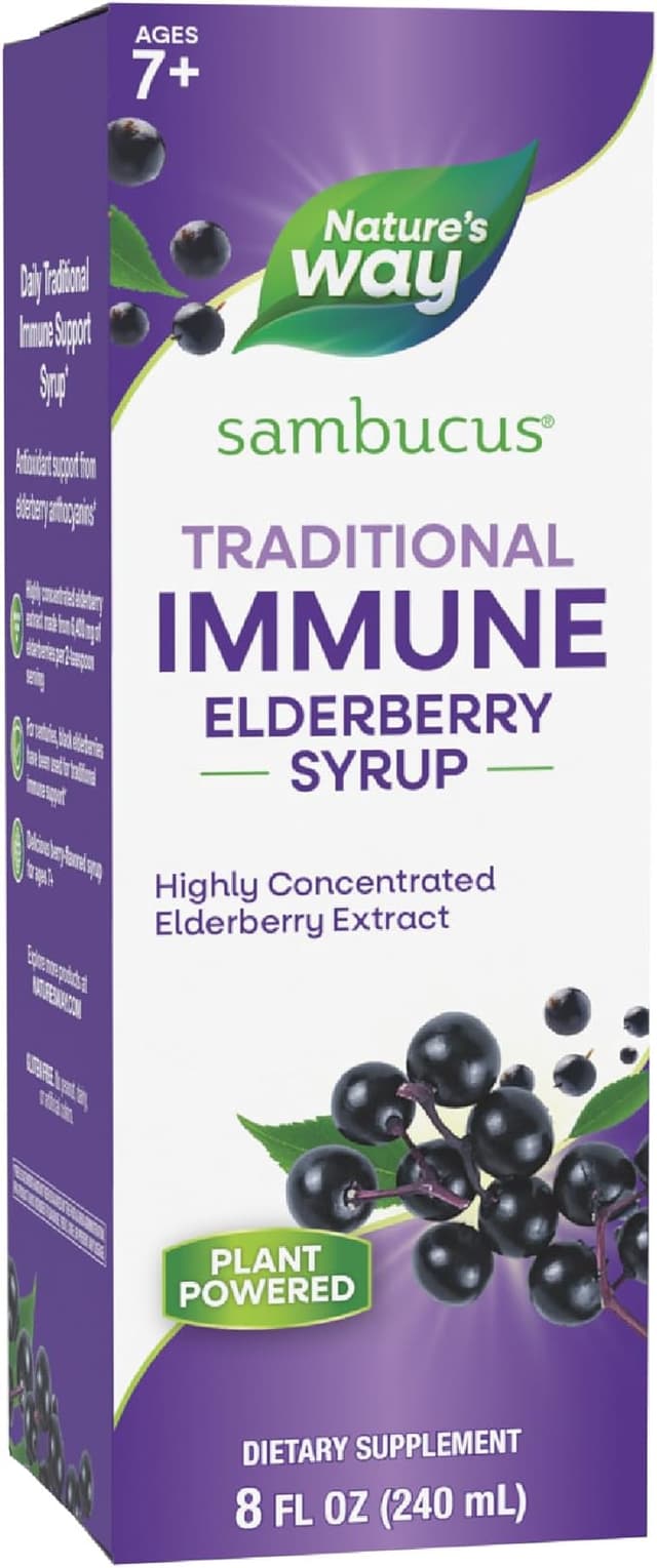 NATURE'S WAY SAMBUCUS ELDERBERRY SYRUP 240ML