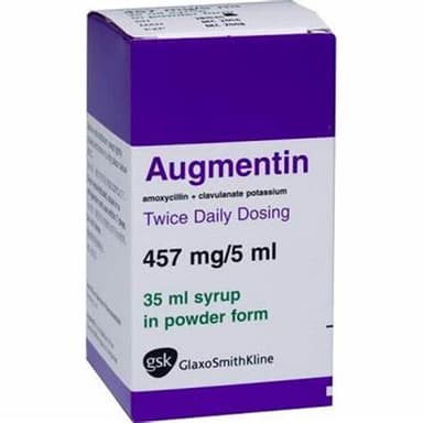 AUGMENTIN SUSPENSION 457MG/5ML