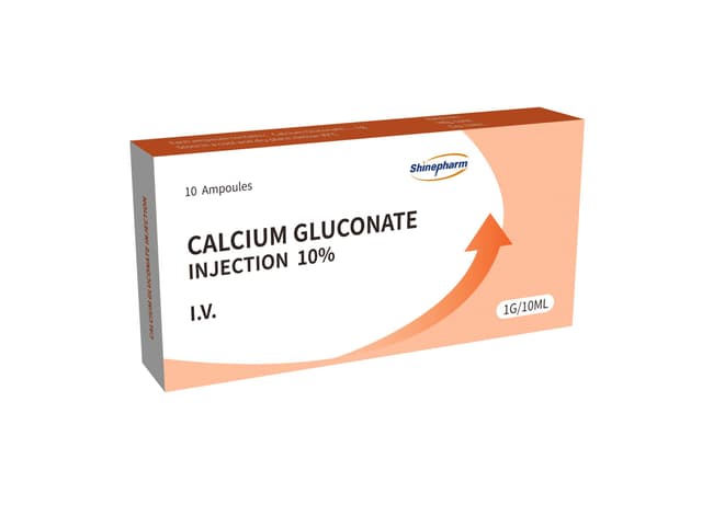 CALCIUM GLUCONATE INJ 10% 10ML