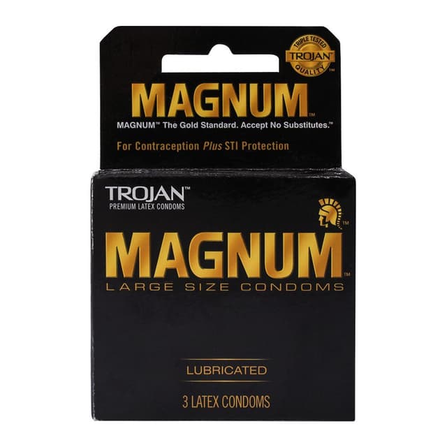TROJAN MAGNUM CONDOMS- LUBRICATED