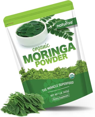 NATURISE ORGANIC MORINGA LEAF POWDER 453G