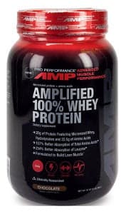 GNC AMP AMPLIFIED 100% WHEY PROTEIN CHOCOLATE 909G