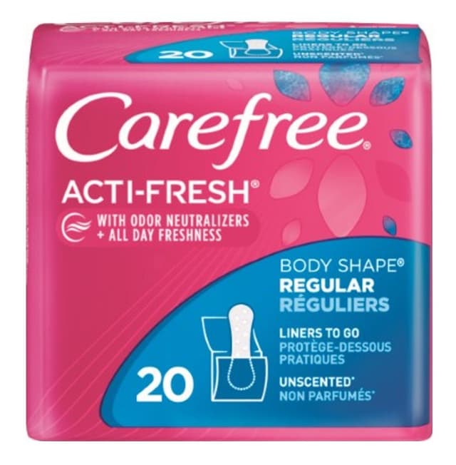 CAREFREE ACTI-FRESH LINERS - REGULAR BY 20