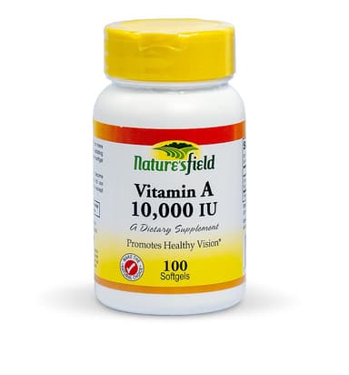 NATURES FIELD VITAMIN A 10,000 IU X 100 TABS