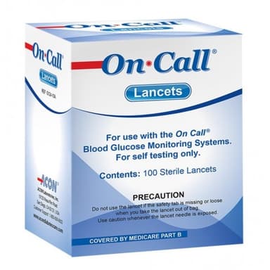 ON-CALL SAFETY LANCET X100