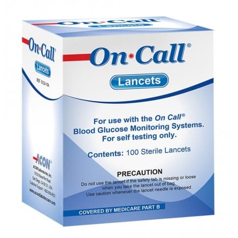 ON-CALL SAFETY LANCET X100