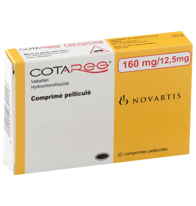 COTAREG 160 MG/ 12.5 MG X 30 TABS