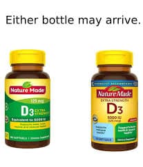 NATURE MADE VIT D 5000IU