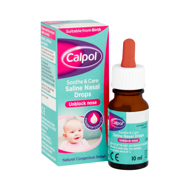 CALPOL SALINE NASAL DROPS 10MLS