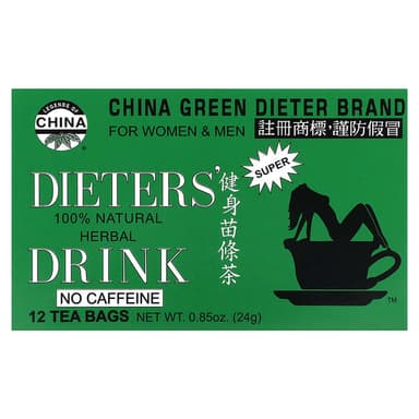 CHINA GREEN DIETERS TEA X 12 BAGS