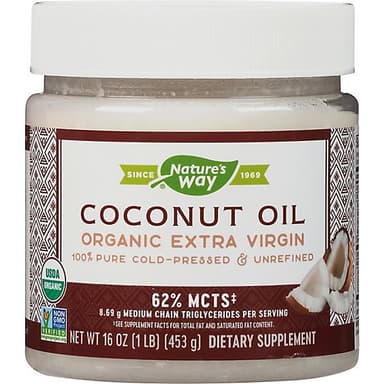 Nature's way coconut oil organic extra virgin 453g