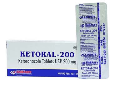 KETORAL-200 KETOCONAZOLE 200MG X 10 TABS