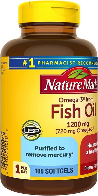 NATURE MADE FISH OIL 1200MG(720MG OMEGA-3) X 100 SOFTGELS