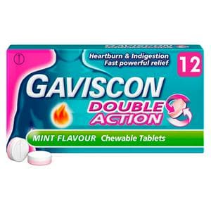 GAVISCON DOUBLE ACTION X12 TABS(PACK)