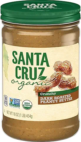 SANTA CRUZ ORGANIC CRUNCHY PEANUT BUTTER 454G