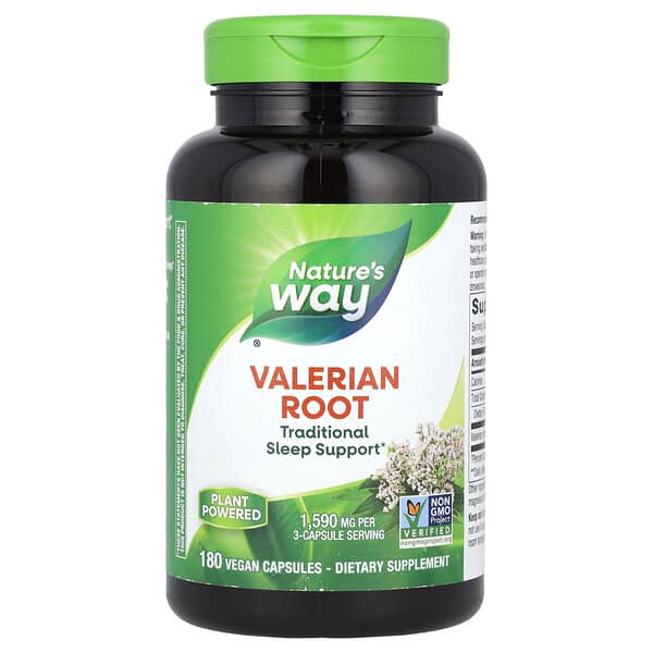 NATURE'S WAY VALERIAN ROOT 530MG X 180 VEG CAPS