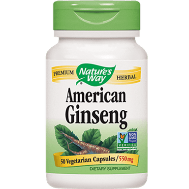NATURE'S WAY AMERICA GINSENG ROOT 550MG X 50 CAPS