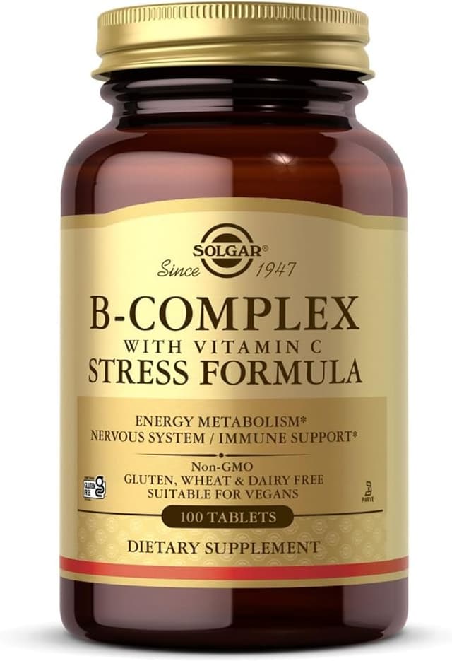 SOLGAR B-COMPLEX WITH VITAMIN C STRESS FORMULA X 100 TABS