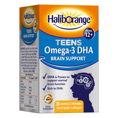 HALIBORANGE TEENS OMEGA-3 DHA X30 CHEWABLE CAPS