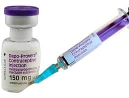 Depo-provera injection vial