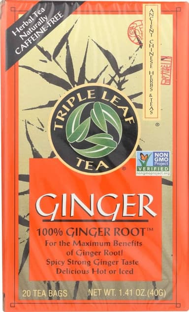 TRIPLE LEAF GINGER ROOT 20 TEA BAGS