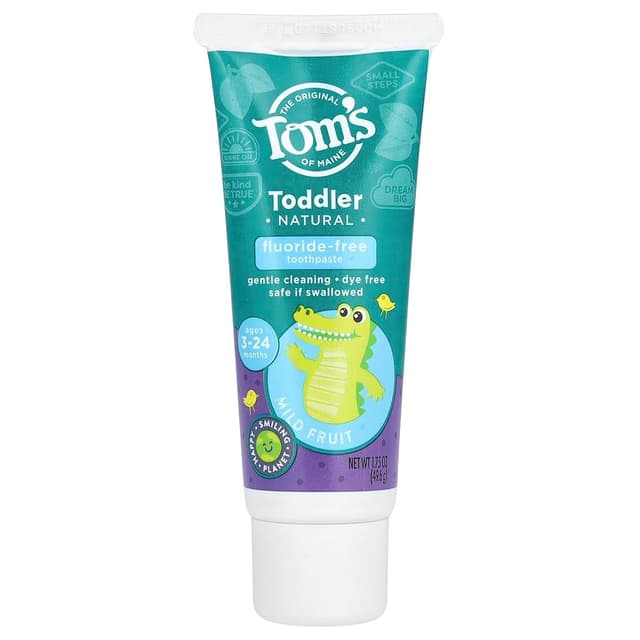 TOM'S MAINE TODDLER MILD FRUIT FLUORIDE FREE TOOTHPASTE 46.9G