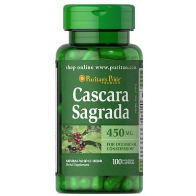 PURITANS PRIDE CASCARA SAGRADA 450MG BY 100