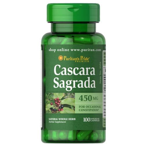 PURITANS PRIDE CASCARA SAGRADA 450MG BY 100
