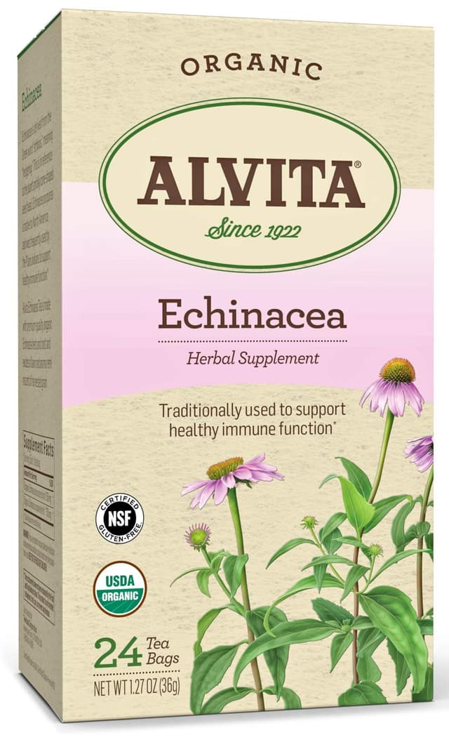 ALVITA ORGANIC ECHINACEA HERBAL TEA X 24 BAGS