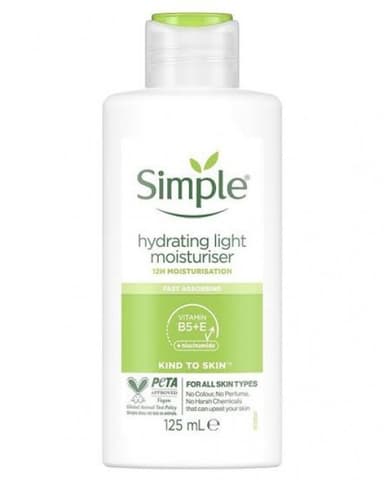 Simple hydrating light moisturiser 125ml