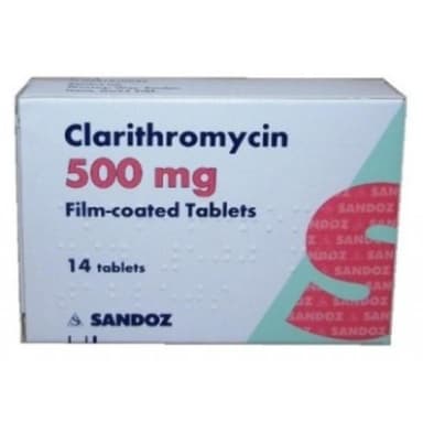 CLARITHROMYCIN 500MG BY 14 RANBAXY