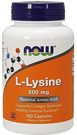 NOW FOODS L - LYSINE 500MG BY 100 TABS