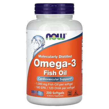 Now omega 3 Fish oil 200 softgels