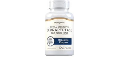 PipingRock extra strength serrapeptase 120,000SPU 120 capsules