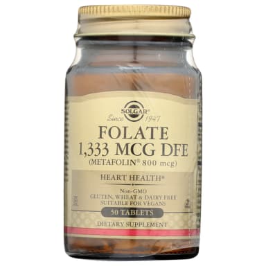 SOLGAR FOLATE 800MCG X 50 TABS