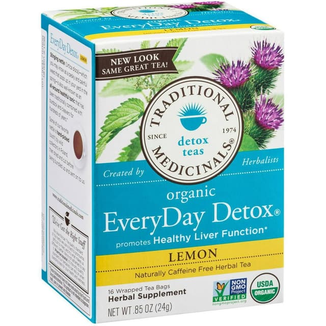 TRADITIONAL MEDICINALS EVERYDAY DETOX TEA-16 TEA BAGS
