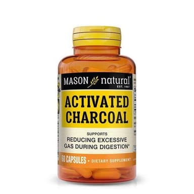 MASON NATURAL ACTIVATED VEGETABLE CHARCOAL X 60 CAPS